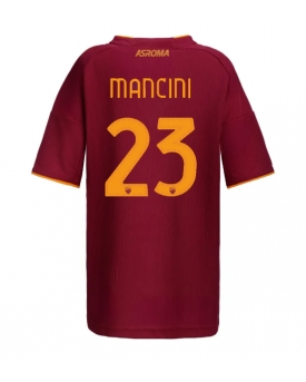 AS Roma Gianluca Mancini #23 Maglia Gara Casa Repliche 2025-26 Donna Maniche Corte
